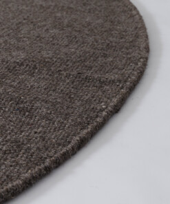 Dywan okrągły wełniany - Grund taupe - close up