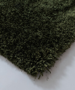 Dywan shaggy - Meadow oliwkowy - close up, thumbnail