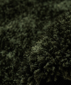 Dywan shaggy - Meadow oliwkowy - close up, thumbnail