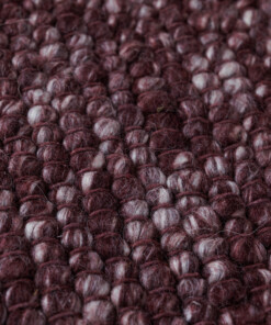 Dywan okrągły wełniany - Silvull burgund - close up, thumbnail Dywan okrągły wełniany - Silvull burgund - close up, thumbnail