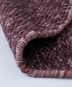 Dywan okrągły wełniany - Silvull burgund - close up, thumbnail Dywan okrągły wełniany - Silvull burgund - close up, thumbnail