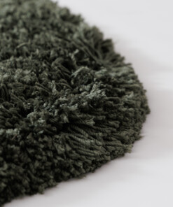 Dywan okrągły shaggy - Sveve moss green - close up, thumbnail Dywan okrągły shaggy - Sveve moss green - close up, thumbnail