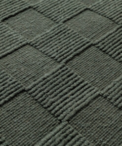 Dywan wełniany - Tavle zielony - close up, thumbnail Dywan wełniany - Tavle zielony - close up, thumbnail