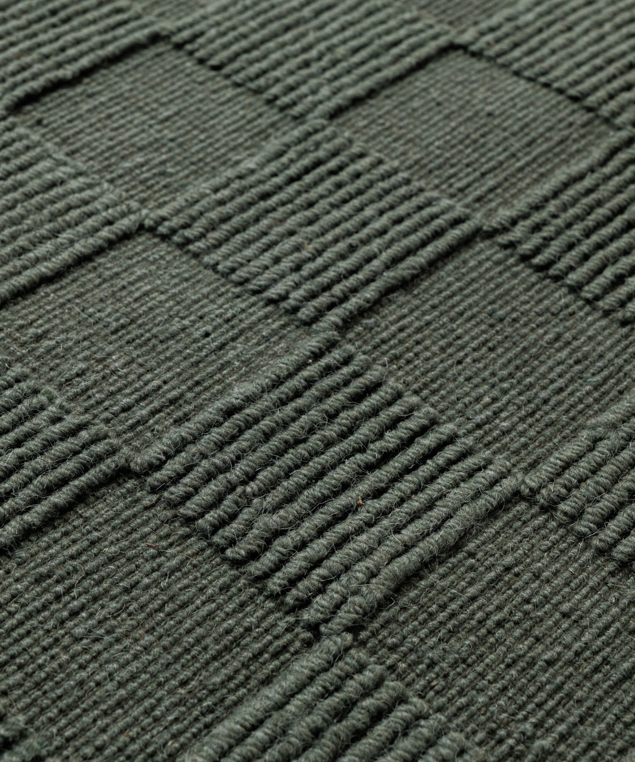 Dywan wełniany - Tavle zielony - close up Dywan wełniany - Tavle zielony - close up