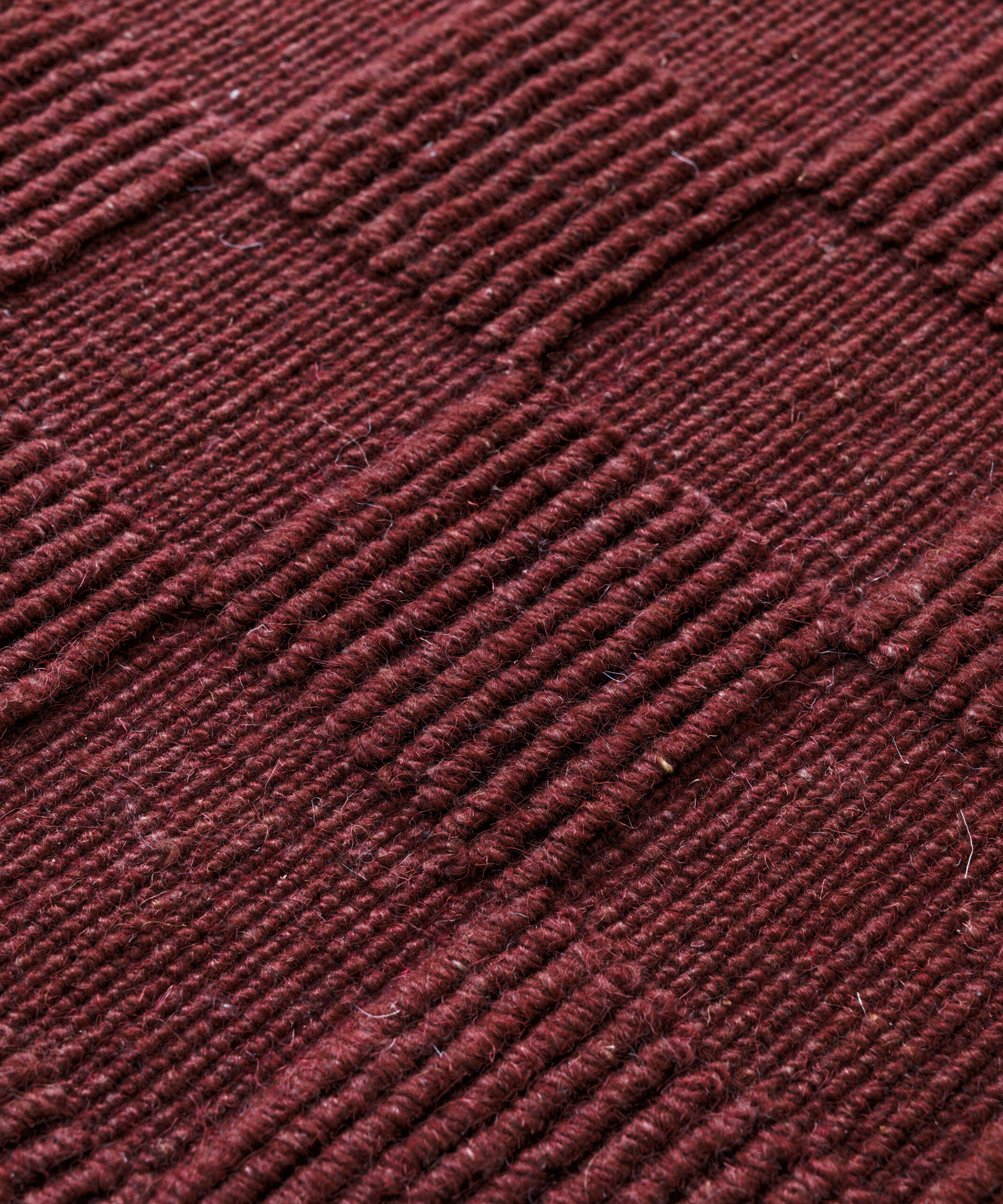 Dywan wełniany - Tavle burgund - close up Dywan wełniany - Tavle burgund - close up